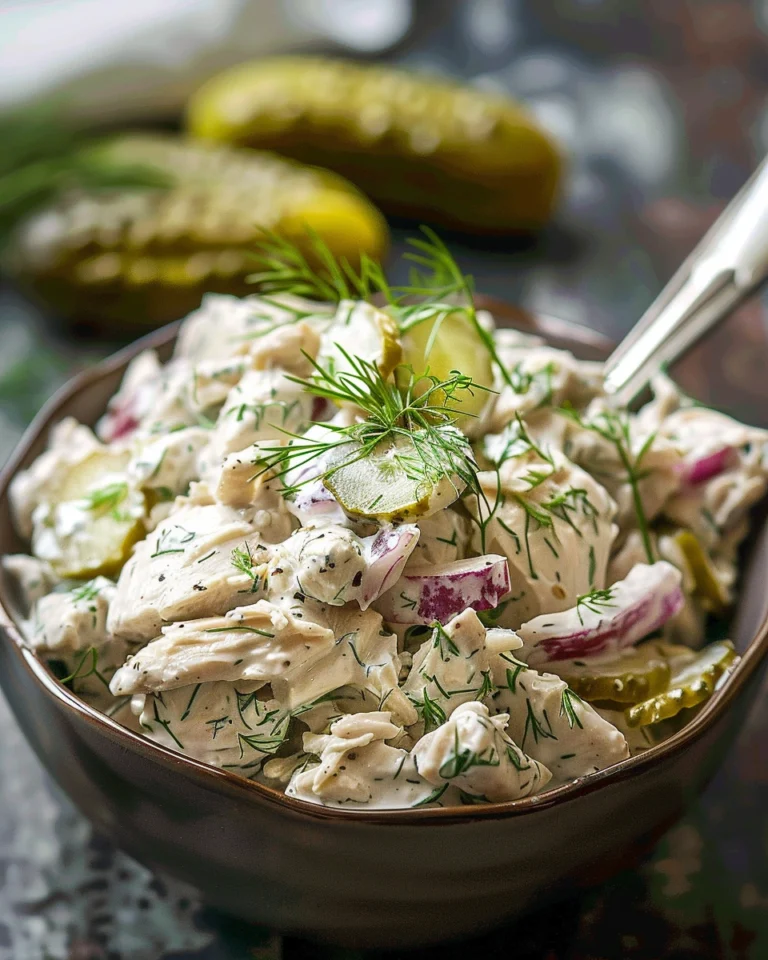 Savory Dill Pickle Chicken Salad