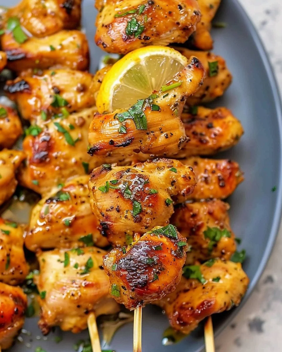 Air Fryer Chicken Skewers (VIDEO)