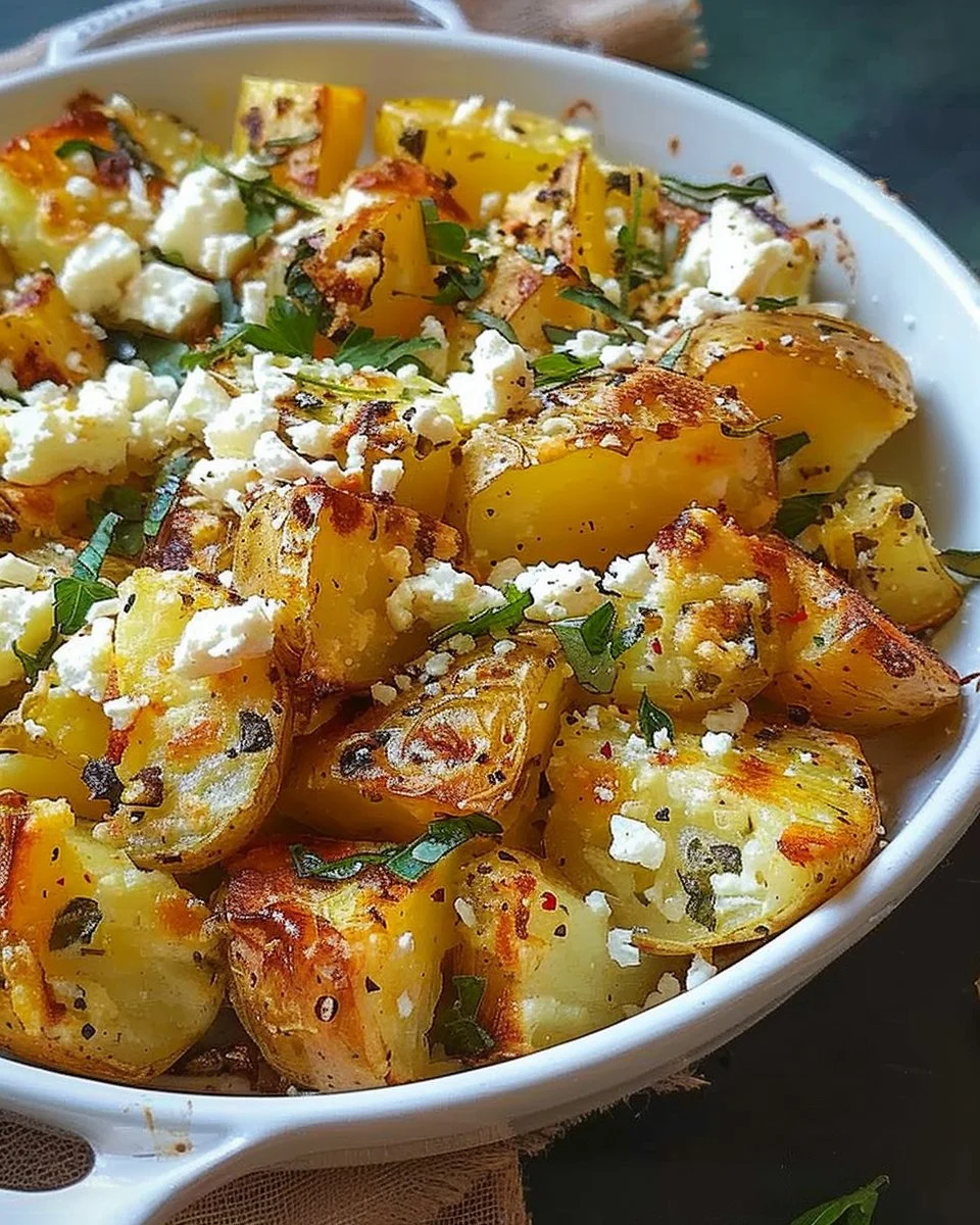 Baked Feta Potatoes