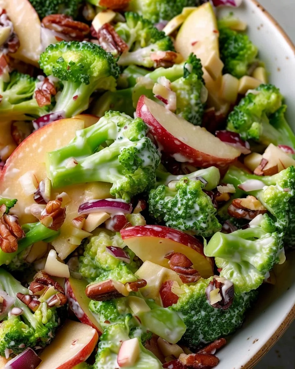 Delicious Broccoli Apple Salad with vibrant colors and fresh ingredients