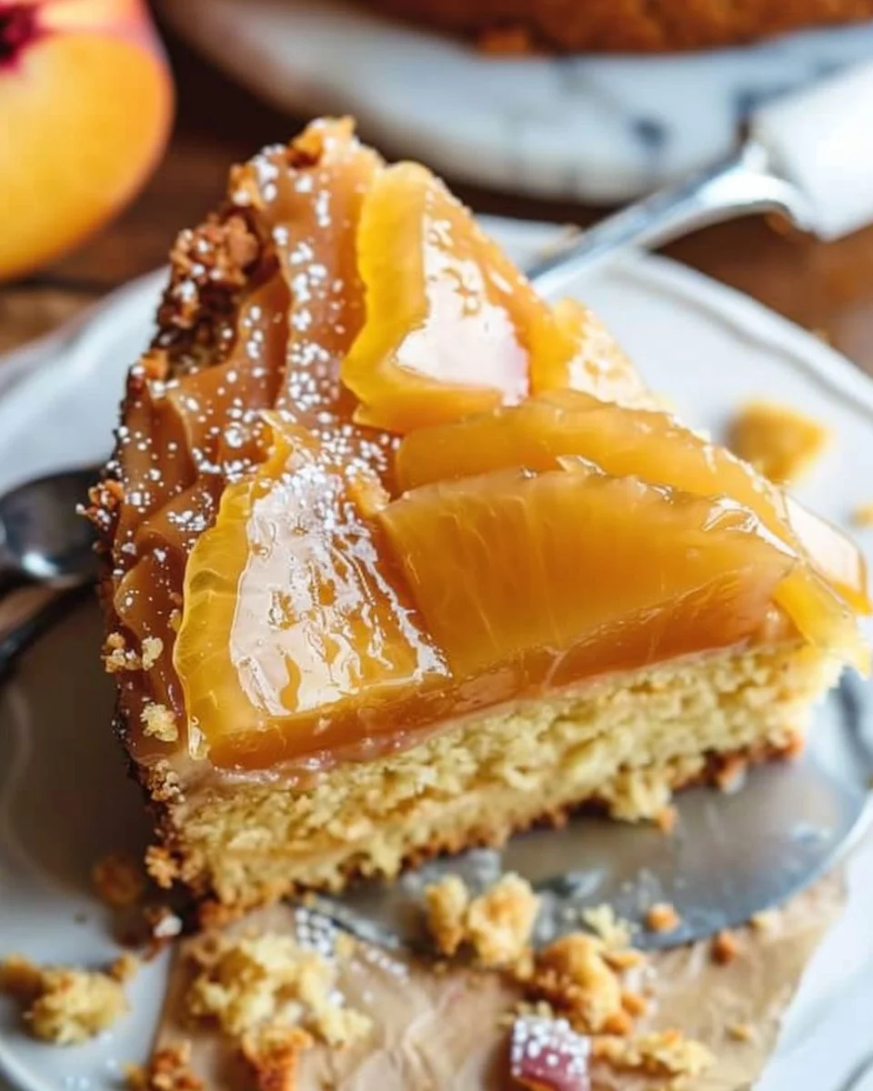 Brown Sugar Peach Cake