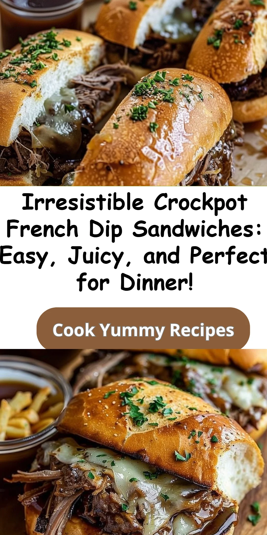 Crockpot French Dip Sandwiches Easy Recipe