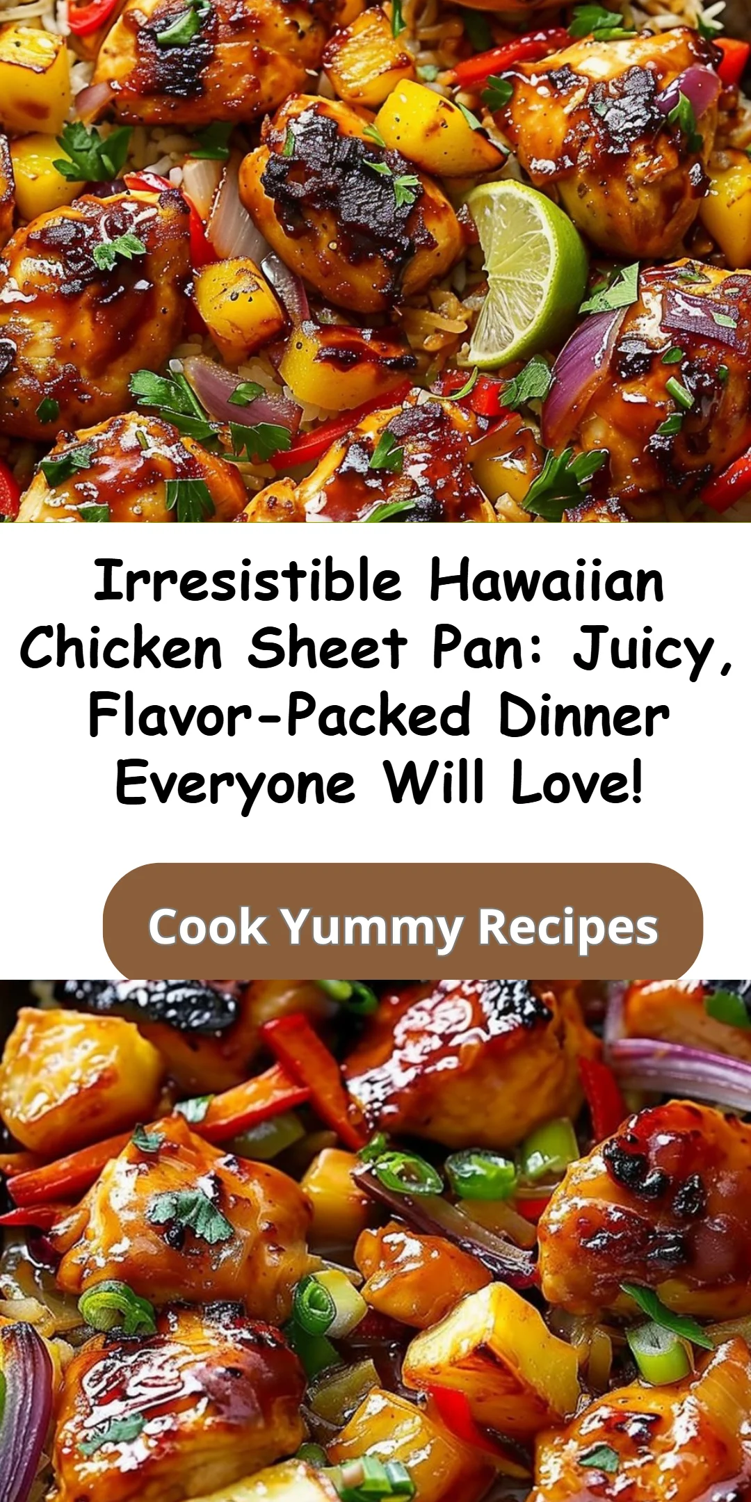 Hawaiian Chicken Sheet Pan Dinner Recipe