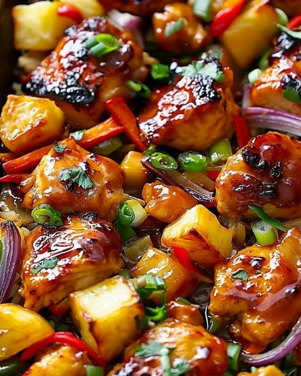 Hawaiian Chicken Sheet Pan