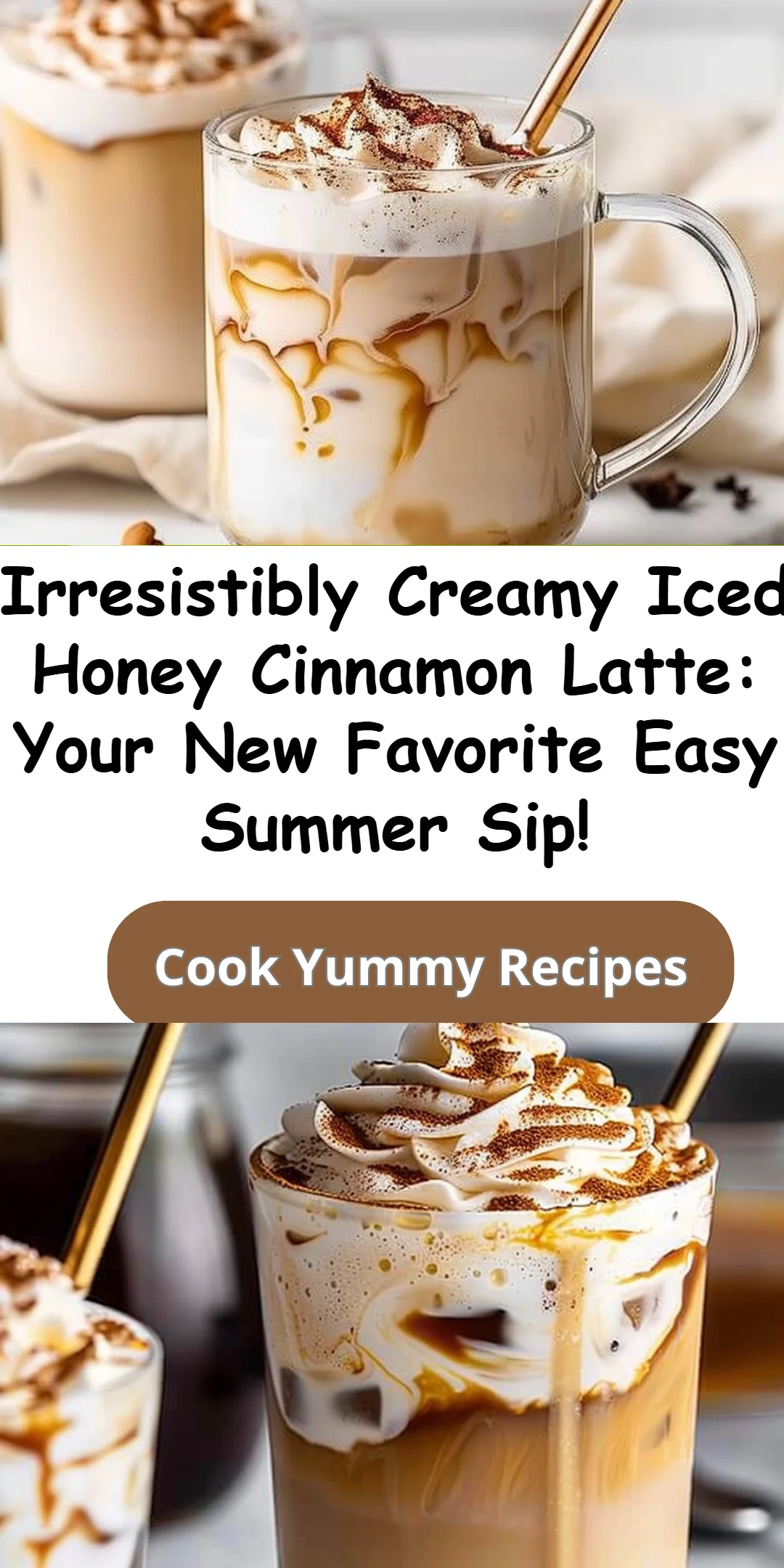 Iced Honey Cinnamon Latte Easy Creamy Recipe for Busy Mornings