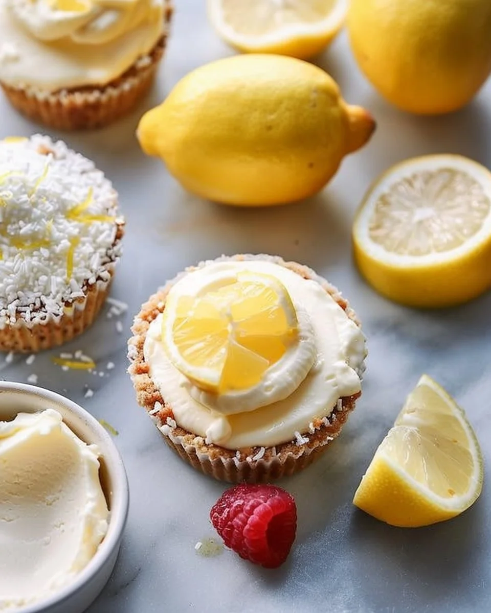 No Bake Mini Lemon Cheesecake Cups