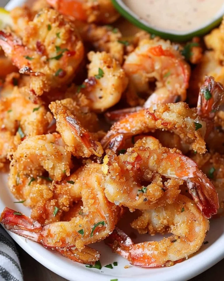 Crispy shrimp fritto misto served with a tangy dipping sauce.