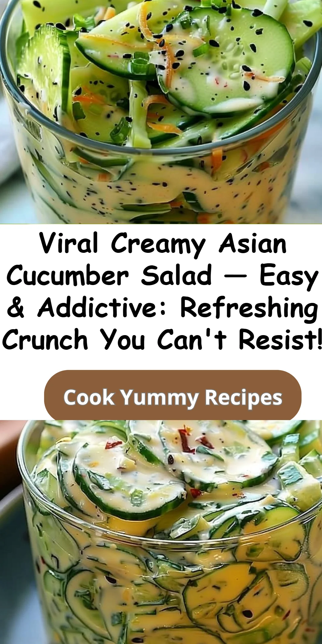 Viral Creamy Asian Cucumber Salad — Easy &amp; Addictive