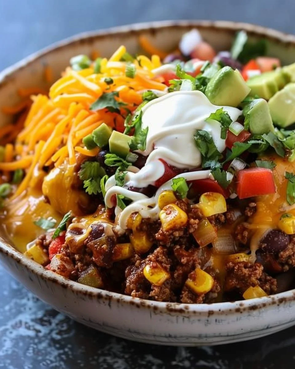 Loaded Potato Taco Bowl
