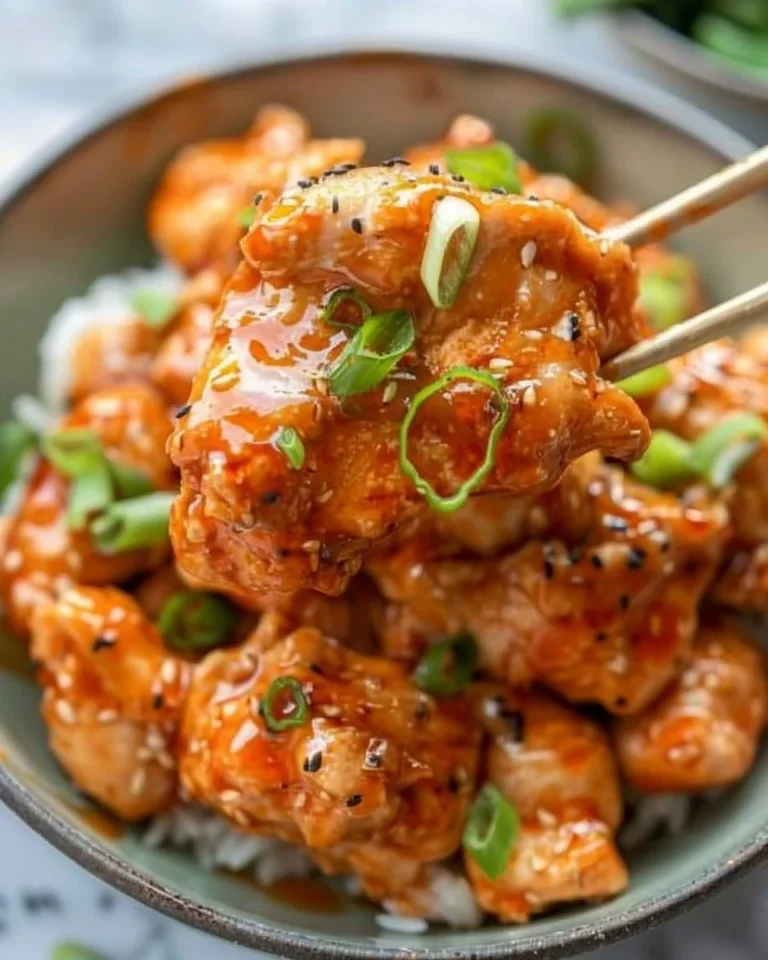 Delicious Bang Bang Chicken served with a spicy sauce