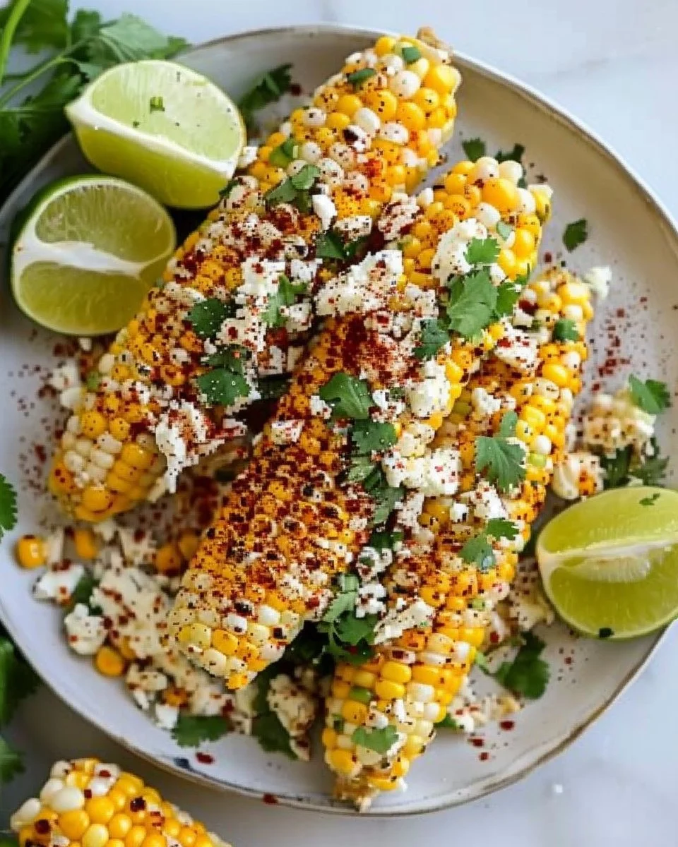 Delicious esquites made with frozen corn, topped with cheese and spices.