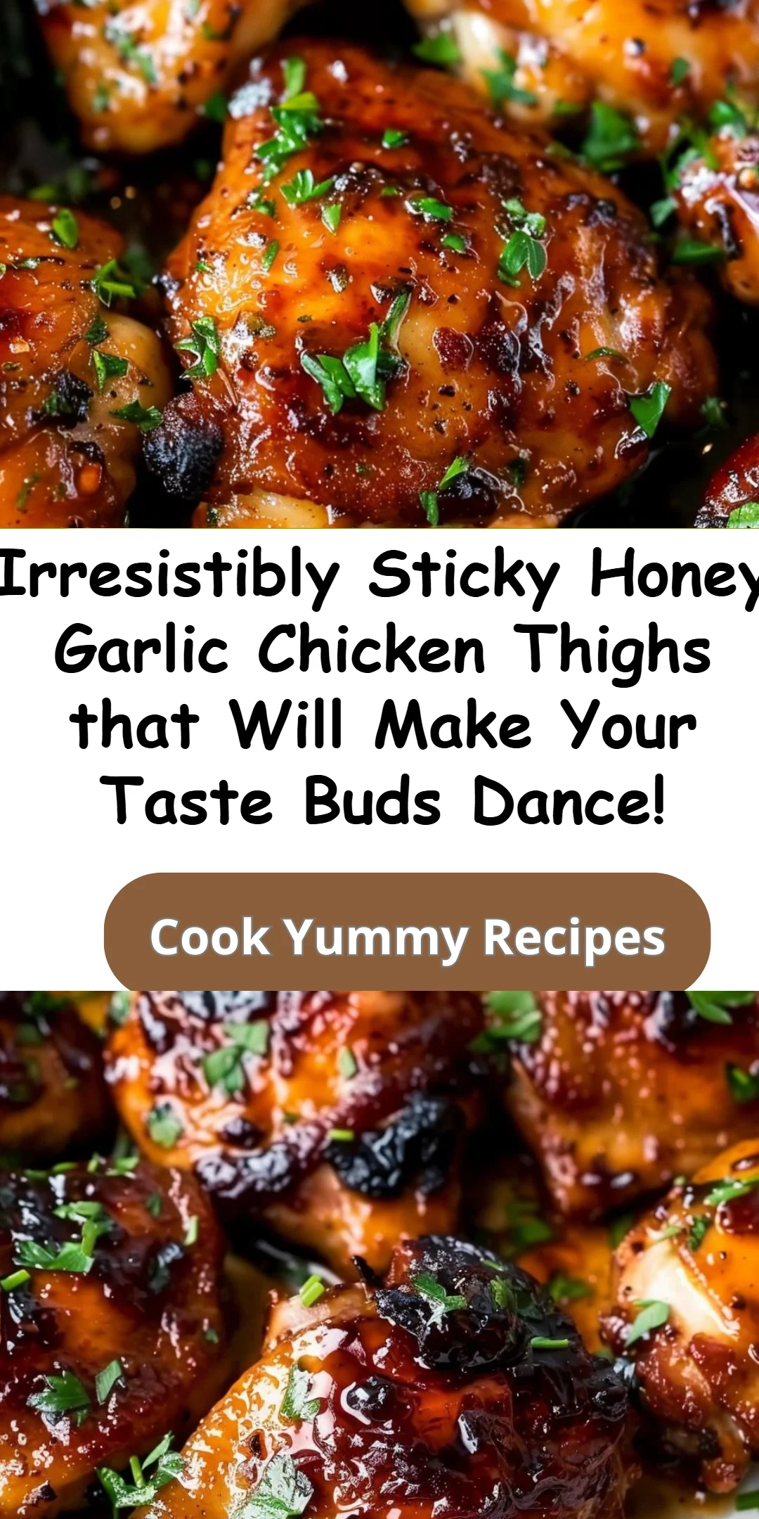 Honey Garlic Chicken Thighs with Sticky Glaze