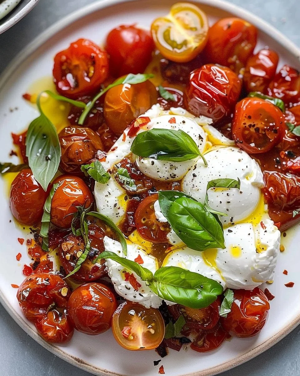 Roasted Tomatoes with Burrata