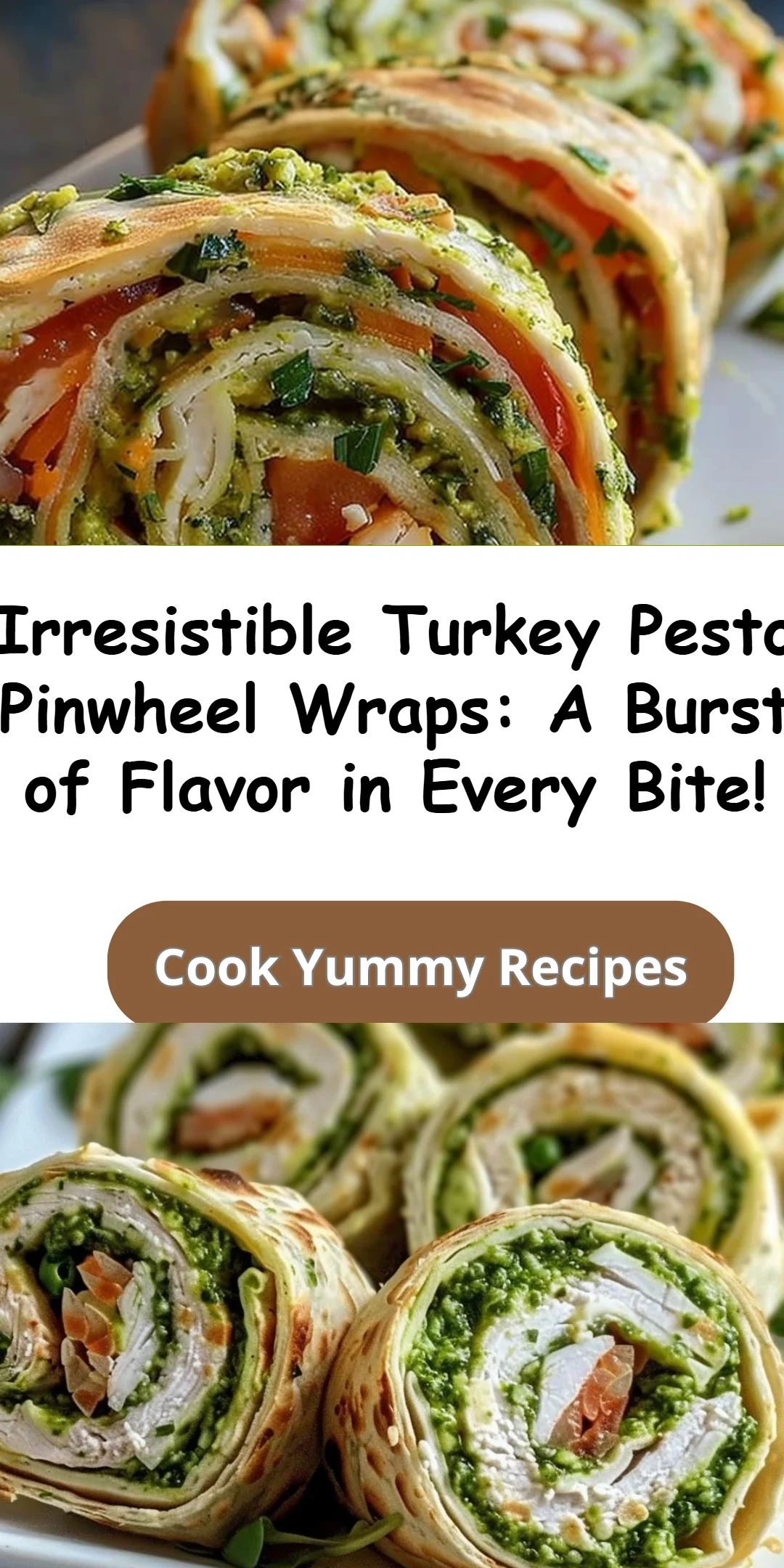 Turkey Pesto Pinwheel Wraps