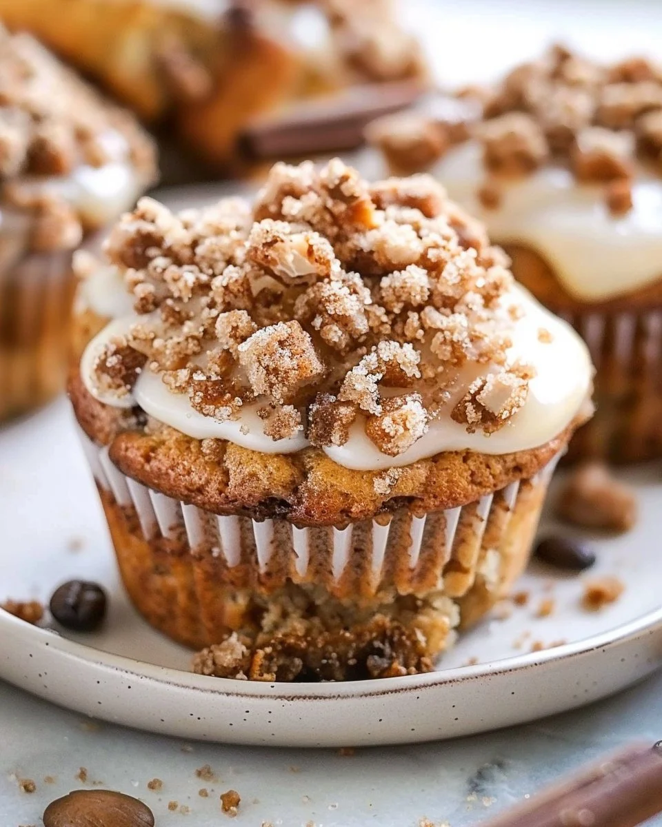 Delicious homemade coffee cake muffins with crumbly streusel topping
