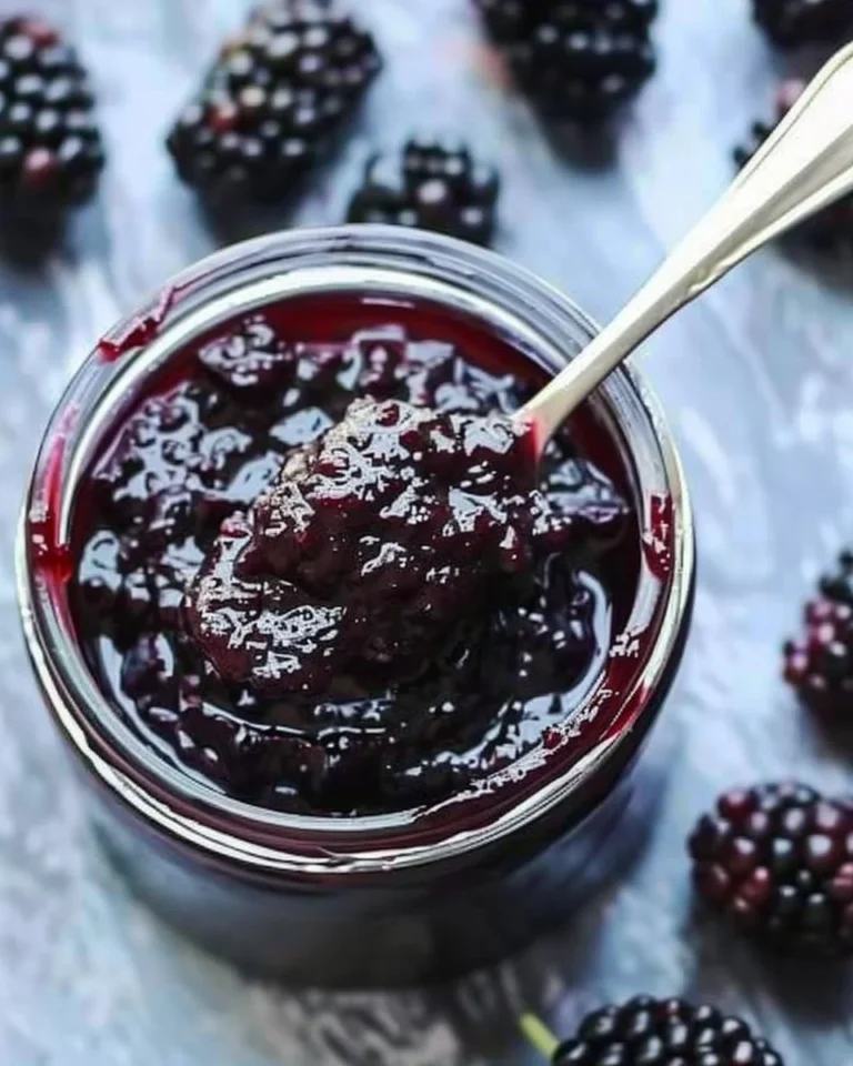 Easy homemade blackberry jam recipe with fresh blackberries.
