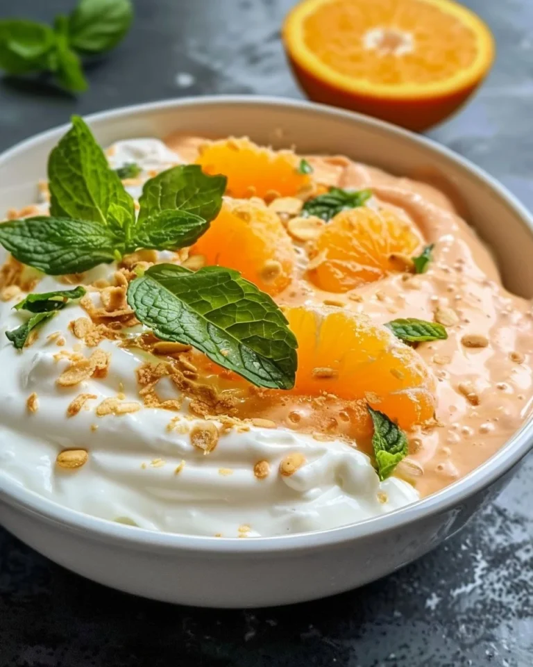 Orange Creamsicle Cottage Cheese Protein Bowl with fruits and toppings