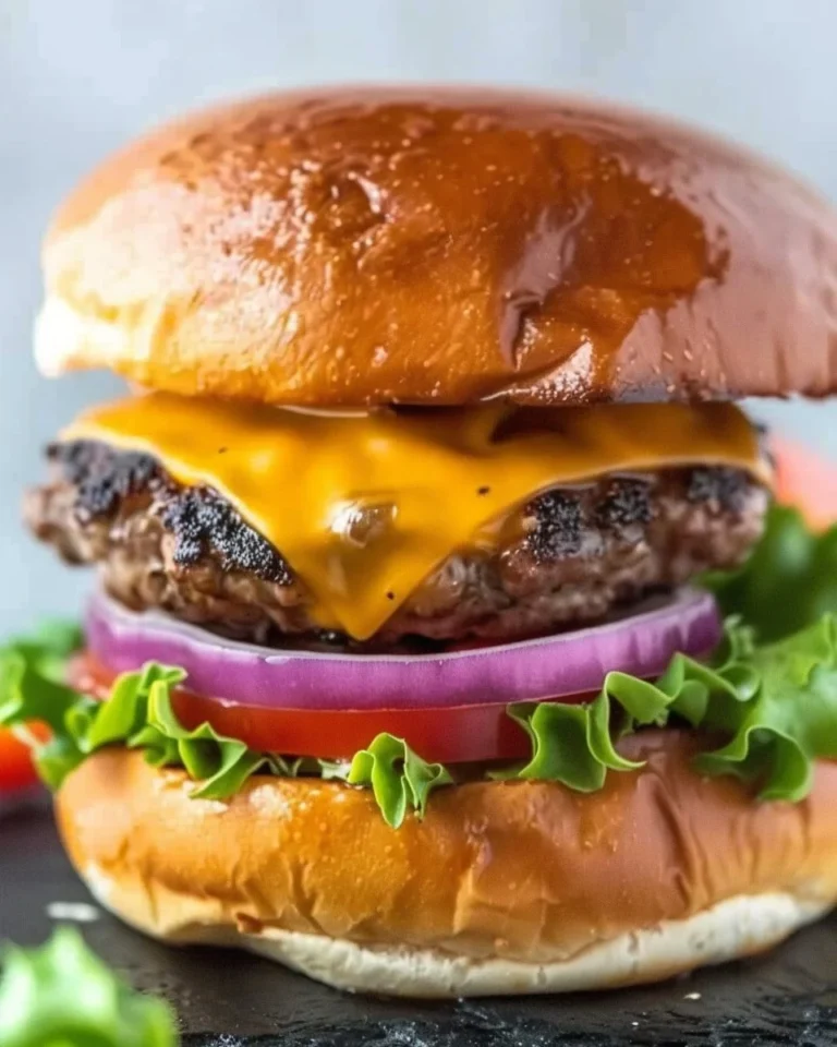 Juicy air fryer burgers cooked to perfection with easy recipe steps